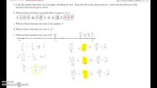 536 Estimating fractions on a number line [upl. by Allemahs]