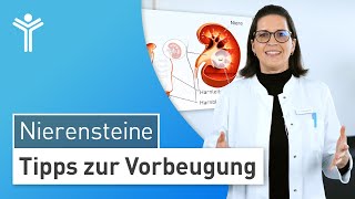 Nierensteine vermeiden Das können Sie selbst zur Vorbeugung von Nierensteinen tun [upl. by Anerbas]