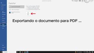 20 Exportando Documento no formato PDF [upl. by Blatman]