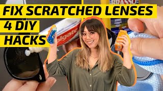 How to Remove Scratches from Glasses and Sunglasses Lenses  DIY Athome Hacks [upl. by Hsejar]