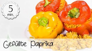 Gefüllte Paprika Vegan Rezept  Vegane Gefüllte Paprika Tofu  Gefüllte Paprika  Vegane Rezepte [upl. by Armond964]