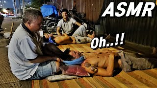 2 ASMR  No More Insomnia  Classic Massage on the Street [upl. by Eidnac]