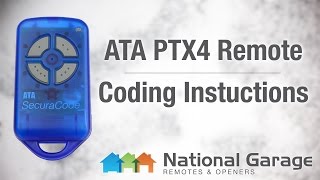 Coding Instructions  ATA PTX4 Remote [upl. by Nitsirk]