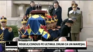 Regele Mihai I condus pe ultimul drum ca un mareșal [upl. by Yssirhc]