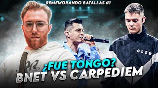 ¿FUE TONGO EL BNET VS CARPEDIEM  BNET VS CARPEDIEM  REMEMORANDO BATALLAS 1 [upl. by Brawner]