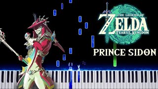 Prince Sidon  The Legend of Zelda Tears of the Kingdom Piano Tutorial [upl. by Nilahs]