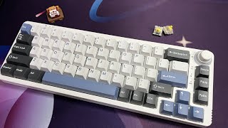 GamaKay LK67  Gateron Pro Yellow  GMK Arctic [upl. by Ellenrahs]