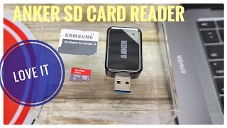 Review Anker 2 in 1 USB 30 SD Card Reader SDXC Micro SD Cards [upl. by Stevana]