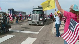 Freedom Truck Convoy passes through Boise [upl. by Adiam]