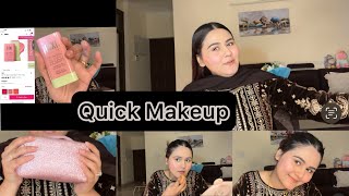 Quick Makeup  My fav makeup products  Simran kalsi [upl. by Lamberto]