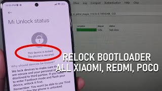 How to Relock Bootloader All Xiaomi Redmi POCO on MIUI HyperOS [upl. by Ahtanamas]