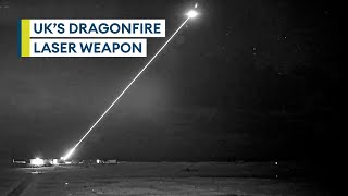 DragonFire New declassified footage of £10ashot laser precision weapon in action [upl. by Giacopo]