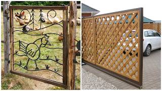 Garden decor with creative gates 40 ideas Collection of wooden fences 80 ideas [upl. by Aruat]