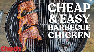 Easy BBQ Chicken Recipe on the Weber Kettle  Chuds BBQ [upl. by Modestine]