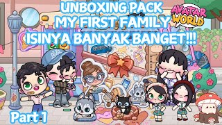 UNBOXING MY FIRST FAMILY PACK  AVATAR WORLD PART 1🎁👗👟👕 [upl. by Tannenbaum]