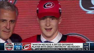 Martin Necas drafted 12th by Hurricanes [upl. by Corb175]