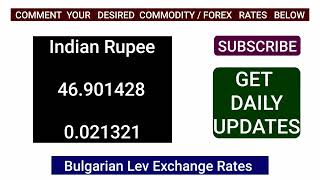 BULGARIAN LEV EXCHANGE RATES 13 AUGUST 2024 BGN CURRENCY [upl. by Ahsiener]