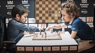 Magnus Wins CRAZY Chess Blitz Match vs Hikaru at Norway Chess [upl. by Jacintha]