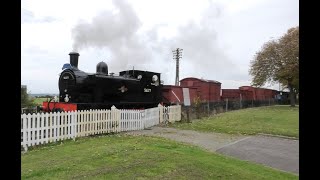 Steam Freight train at Boness 2024 4K [upl. by Auqinet]