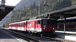 Train departure to Meiringen [upl. by Darreg451]