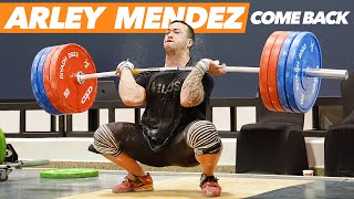 Arley Mendez Epic Comeback After 2Year Break  2023 World Weightlifting Championships [upl. by Annaya54]