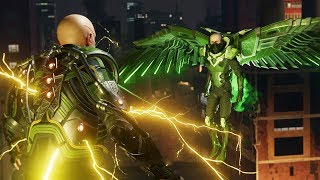 SpiderMan PS4 Vulture and Electro Boss Fight [upl. by Charbonneau]