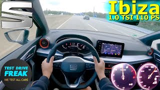 2023 Seat Ibiza 10 TSI DSG 110 PS TOP SPEED GERMAN AUTOBAHN DRIVE POV [upl. by Maddeu384]