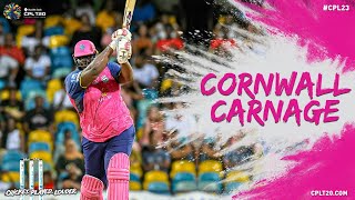 Rahkeem Cornwall Blasts His FirstEver T20 Hundred  CPL 2023 [upl. by Ayama269]