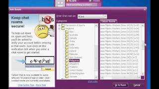 HOW TO JOIN INTO A CHATROOM USING YAHOO MESSENGER [upl. by Forland493]