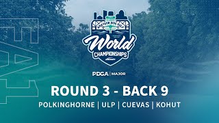 2024 PDGA Amateur Disc Golf World Championships  FA1 R3B9  Polkinghorne Ulp Cuevas Kohut [upl. by Elleb806]