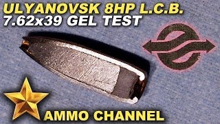 GEL TEST 762x39 Ulyanovsk 8HP LCB expansion [upl. by Ledarf]