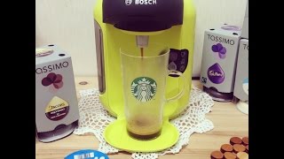 Bosch Tassimo Vivy T12 lime yellow coffee machine TAS1256  타시모 캡슐 커피머신 VIVY 처음 왔던 날 [upl. by Nahpos219]