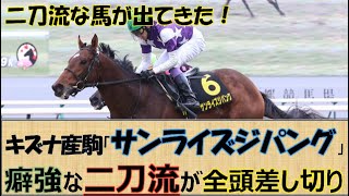 【注目３歳馬】出生レースを制したキズナ産駒「サンライズジパング」が若駒ステークス制覇！癖は強いが二刀流の面白い馬が出てきた☆ [upl. by Lindeberg]