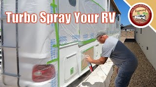 DIY RV Painting Smooth Finishing Techniques  New Rustoleum Paint For Difficult Areas [upl. by Dlonra]