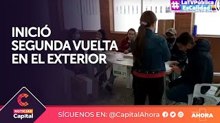 Inició la votación de segunda vuelta para colombianos en el exterior [upl. by Verbenia]