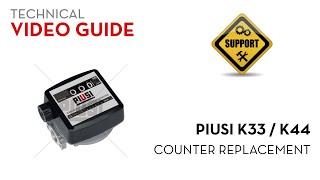 Piusi K33  Counter Replacement [upl. by Dlorah]