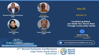 2nd World Patients Conference Fundraising basics and build your donor base through community events [upl. by Christos]