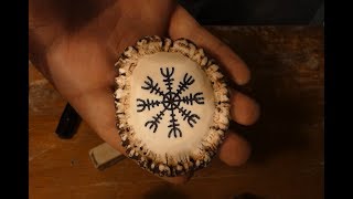 Making the Helm of Awe Aegishjalmur viking necklace [upl. by Britt389]