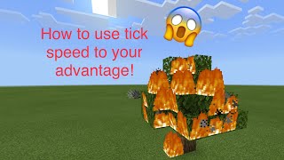 How to use TICK SPEED to your advantage in Minecraft Bedrock Edition [upl. by Garretson]