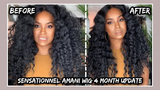 REVIVING MY 27 SENSATIONNEL AMANI WIG 4 MONTH UPDATE  SYNTHETIC SUNDAYS  ALWAYSAMEERA [upl. by Kass]