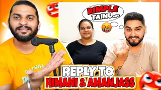 Reply To Himani Aman Jass Vlogs😡 [upl. by Riaj507]