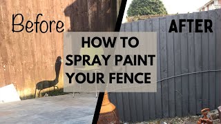 How to spray paint your fence the easy DIY guide [upl. by Kurland]