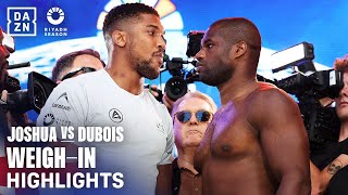 Weigh In Highlights  Riyadh Season Card Wembley Edition  Anthony Joshua vs Daniel Dubois [upl. by Allanson]