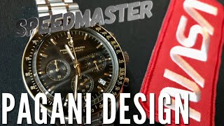 Pagani Speedmaster MOON WATCH PD1701 Gold 50th Anniversary Unboxing [upl. by Wittenburg]