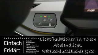 ID3 ID4 Bedienung von Tagfahrlicht  Abblendlicht  Standlicht  Nebelschlussleuchte für Fahrschule [upl. by Appel]