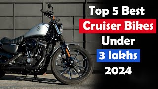 Top 5 Best Cruiser Bikes Under 3 Lakhs in India 2024  Best Cruiser Bikes [upl. by Vogele]