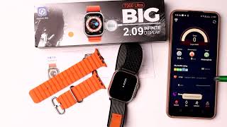 How to Connect and Disconnect T900 Ultra Smart Watch with Phone [upl. by Yeliak]