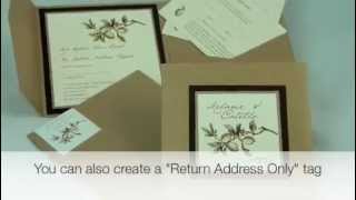 Envelope Icing  Part 1 Elegant DIY Address Labels [upl. by Colombi]