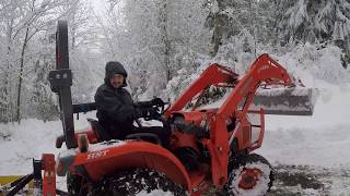 Snowmageddon 2019 Putting the Kubota to good use [upl. by Finegan]