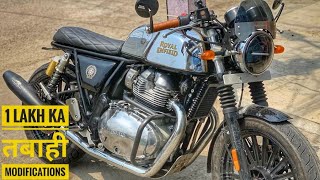 Accessories Worth 1 Lakh On Royal Enfield GT 650  Powertronics ECU  Quick Shifter  And Much More [upl. by Ray916]